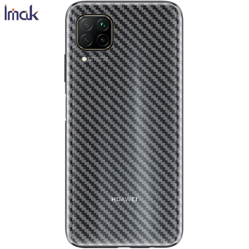 IMAK Carbon Fiber Overflade Blød PVC Bagfilm til Huawei nova 6 SE P40 lite Nova 7i IMAK Carbon Fiber Overflade Blød PVC Bagfilm til Huawei nova 6 SE P40 lite Nova 7i